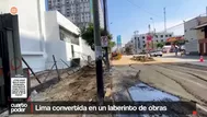 Obras en Lima generan tráfico, cortes de luz y caos en la ciudad