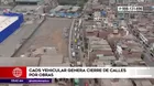 Obras de servicio eléctrico generan caos vehicular en San Juan De Lurigancho 