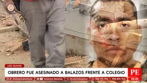 Obrero es asesinado frente a colegio mientras trabajaba en ciclovía en Los Olivos. Foto y video: América Noticias