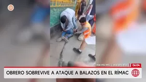 Obrero herido en ataque armado durante obra en El Rímac. Foto y video: AN