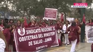 Obstetras protestan contra nuevas normativas del Ministerio de Salud