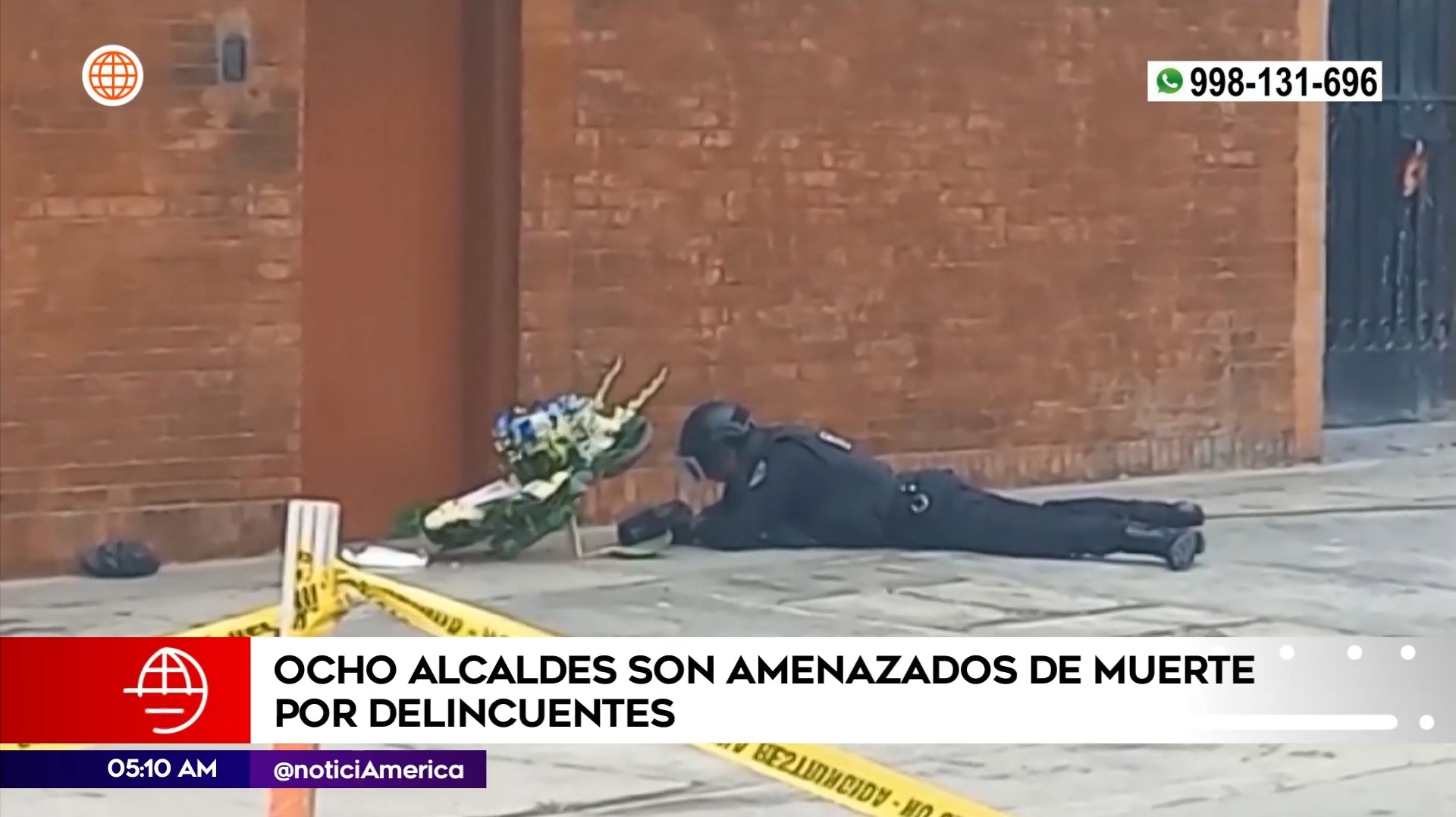 Dejaron arreglo floran en casa de alcalde de La Victoria | América Televisión