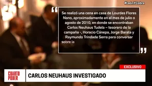 Investigan a Carlos Neuhaus. Foto: Cuarto Poder