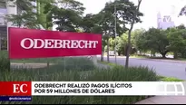 Odebrecht realizó pagos de US$59 millones.