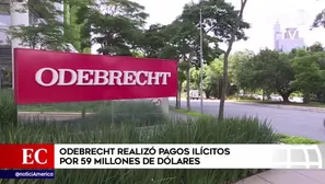 Odebrecht realizó pagos de US$59 millones.