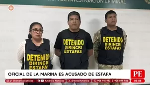 Oficial de La Marina es acusado de estafa. Foto y video: América Noticias