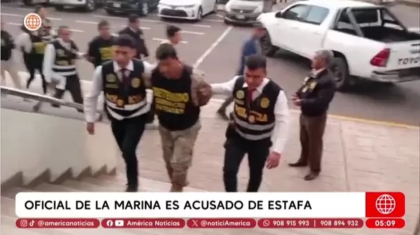 Oficial de La Marina es acusado de estafa. Foto: América Noticias Oficial de La Marina es acusado de estafa. Foto: América Noticias