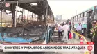 Ola de ataques al transporte deja choferes y pasajeros muertos