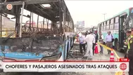 Ola de ataques al transporte deja choferes y pasajeros muertos
