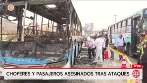 Ola de ataques contra transporte deja choferes y pasajeros muertos. Foto y video: América Noticias