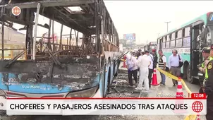 Ola de ataques contra transporte deja choferes y pasajeros muertos. Foto y video: América Noticias