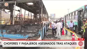 Ola de ataques contra transporte deja choferes y pasajeros muertos. Foto y video: América Noticias