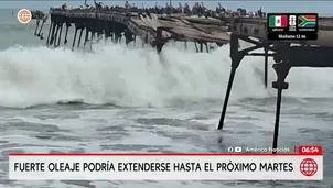 Oleaje anómalo continuaría hasta el 16 de junio. Foto y video: América Noticias