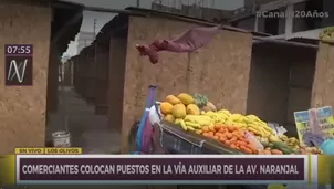 Según vecinos de la zona, los stands cuentan con permiso de la municipalidad.