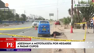 Asesinato en Los Olivos. Foto y video: América Noticias