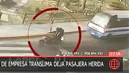Los Olivos: atacan bus de Translima y dejan a una pasajera herida