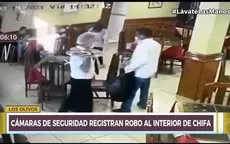 Los Olivos: Cámaras de seguridad registran el robo al interior de un chifa  - Noticias de chifa