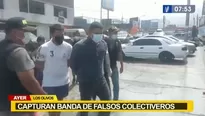 Los Olivos: capturan a banda de falsos colectiveros 