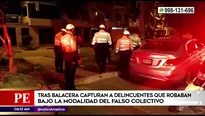 Capturan a asaltantes en Los Olivos. América Noticias