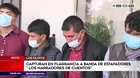 Los Olivos: Capturan en flagrancia a banda de estafadores