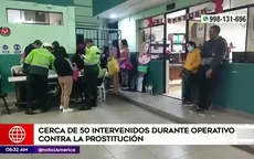 Los Olivos: Cerca de 50 intervenidos durante operativo contra la prostitución - Noticias de prostitucion