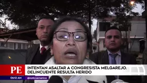 Congresista María Melgarejo. América Noticias