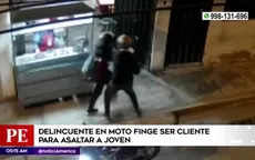 Los Olivos: Delincuente en moto fingió ser cliente para asaltar a joven - Noticias de olivos