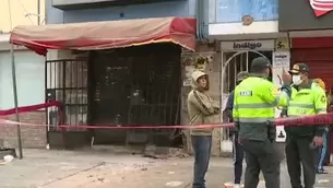 Los Olivos: delincuentes detonan explosivo en puerta de bodega 