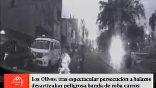 Delincuentes fueron capturados cuando atacaban a taxista. Foto: captura de TV