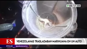 Intervenidos utilizaban una licuadora para procesar la marihuana.