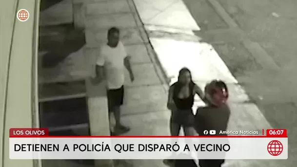 Los Olivos: Detienen a policía Segundo Benito Córdova por disparar a vecino. Foto: América Noticias