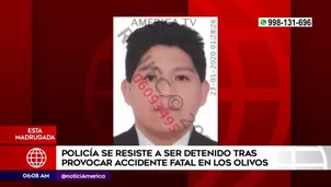 Policía fue detenido por los peatones. América Noticias