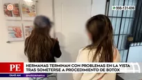 Hermanas con problemas en la vista tras procedimiento estético. Foto y video: América Noticias