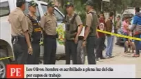 Asesinato en Los Olivos.