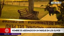 Asesinato en Los Olivos.