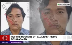 Los Olivos: Hombre murió de un balazo en medio de un asalto - Noticias de asaltos