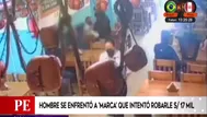 Los Olivos: Hombre se enfrentó a ladrón que intentó robarle S/17 000 en un restaurante