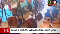 Los Olivos: Hombre se enfrentó a marca que intentó robarle S/17 000. Video: América