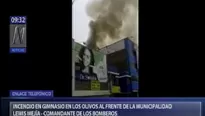 Incendio en Los Olivos