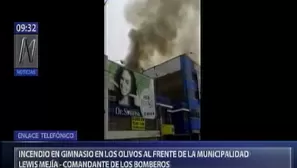 Incendio en Los Olivos