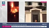 Los Olivos: Incendio en vivienda dejó una persona fallecida