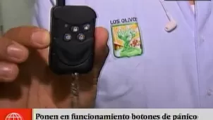 Botones de seguridad en Los Olivos.