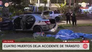 Los Olivos: Muertos en violento choque de auto contra árbol