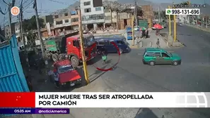 Mujer murió atropellada en Los Olivos. Foto y video: América Noticias