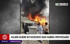 Los Olivos: Mujer murió en incendio que habría sido provocado - Noticias de sicario