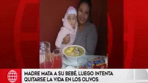 Madre mató a su bebé.