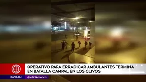 Balacera en Los Olivos. América Noticias