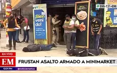 Los Olivos: La PNP frustró asalto a minimarket - Noticias de minimarket