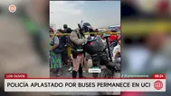 Los Olivos: Policía aplastado por buses lucha por su vida en UCI
