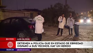 Hombre fue baleado por policía en Los Olivos. América Noticias